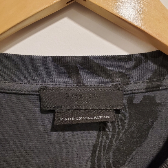 Prada Charcoal Dragon Graphic T-Shirt - Picture 4 of 7
